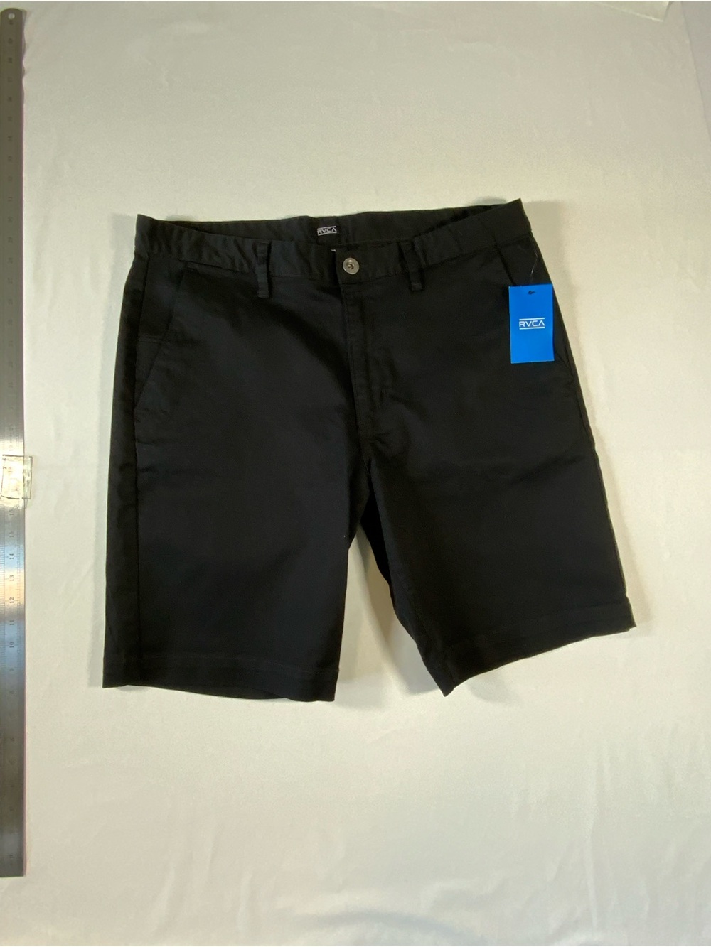 RVCA Men's Black Stretch Chino Shorts